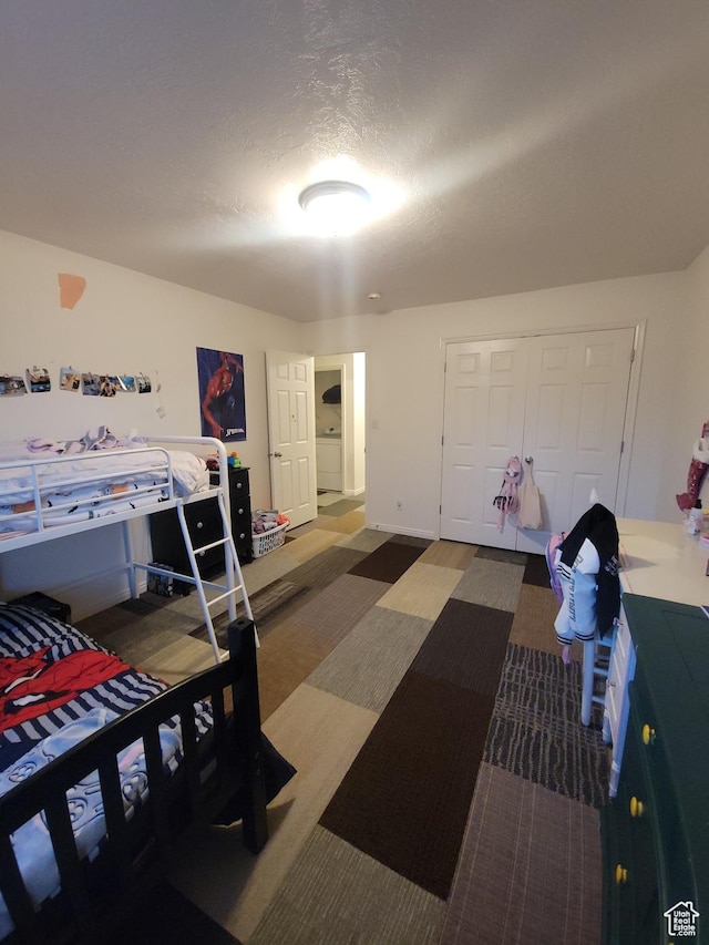 3878 W Sage Willow Dr, South Jordan, UT 84009 - bedroom with carpet flooring and a closet