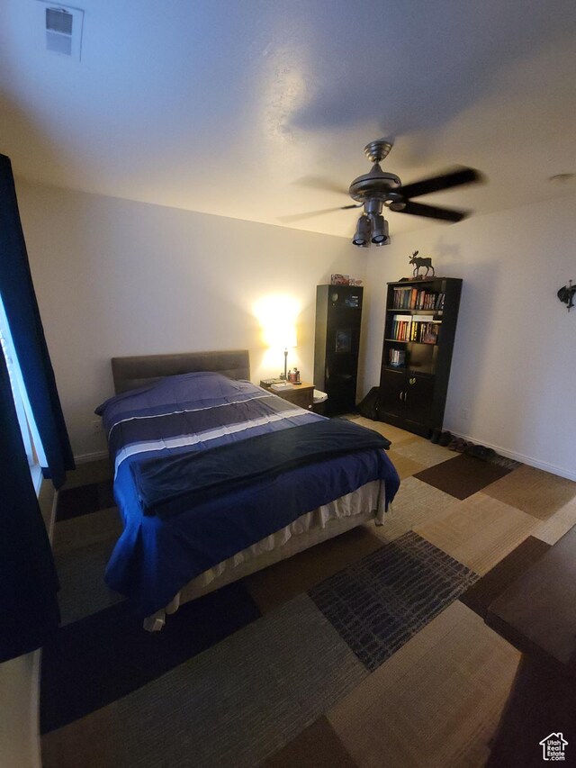 3878 W Sage Willow Dr, South Jordan, UT 84009 - bedroom with a ceiling fan