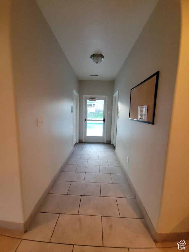 3878 W Sage Willow Dr, South Jordan, UT 84009 - hall featuring baseboards and light tile patterned floors