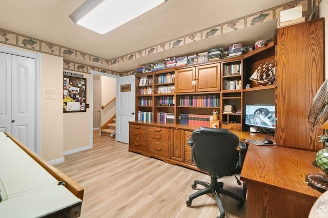 1262 W Dusty Downs Cir S, Jordan, UT 84095 - office featuring light wood-type flooring and baseboards