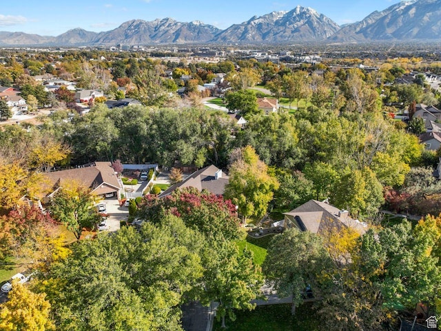 1262 W Dusty Downs Cir S, Jordan, UT 84095 - aerial view of property and surrounding area with mountains and nearby suburban area
