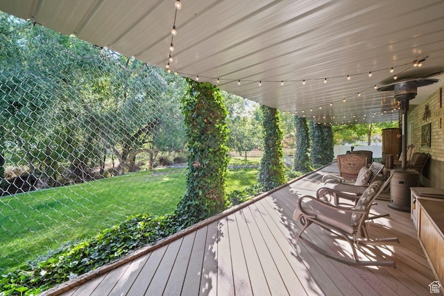 1262 W Dusty Downs Cir S, Jordan, UT 84095 - deck with a yard