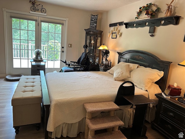 1262 W Dusty Downs Cir S, Jordan, UT 84095 - bedroom featuring access to outside and wood finished floors