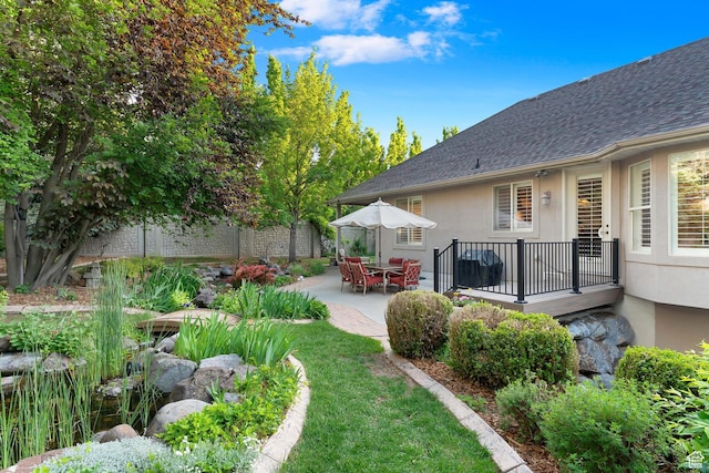 2221 E Fisher Ln S, Salt Lake City, UT 84109 - view of yard featuring a patio area