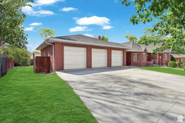 1580 E 1630 N, North Logan, UT 84341 - ranch-style home with an attached garage, brick siding, and driveway