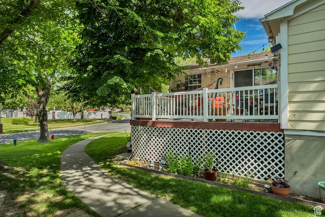 1219 W Middlesex Rd, Taylorsville, UT 84123 - view of property exterior with a deck
