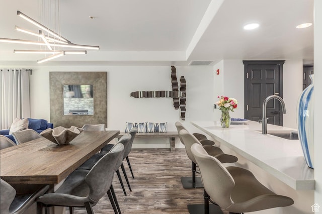 2900 Deer Valley Dr E Unit E211, Deer Valley, UT 84060 - dining room featuring dark wood-style flooring and recessed lighting
