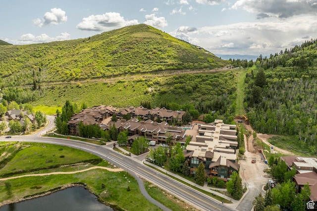 2900 Deer Valley Dr E Unit E211, Deer Valley, UT 84060 - aerial perspective of suburban area featuring a water and mountain view and a forest