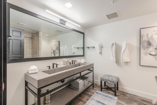 2900 Deer Valley Dr E Unit E211, Deer Valley, UT 84060 - full bath featuring wood finished floors, vanity, a shower, baseboards, and recessed lighting