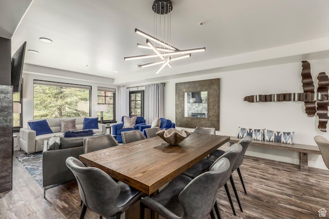 2900 Deer Valley Dr E Unit E211, Deer Valley, UT 84060 - dining room with wood finished floors and a chandelier