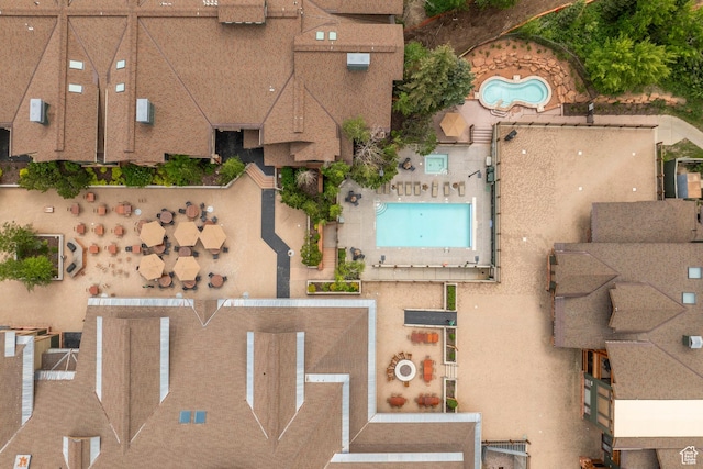 2900 Deer Valley Dr E Unit E211, Deer Valley, UT 84060 - view from above of property with a pool area