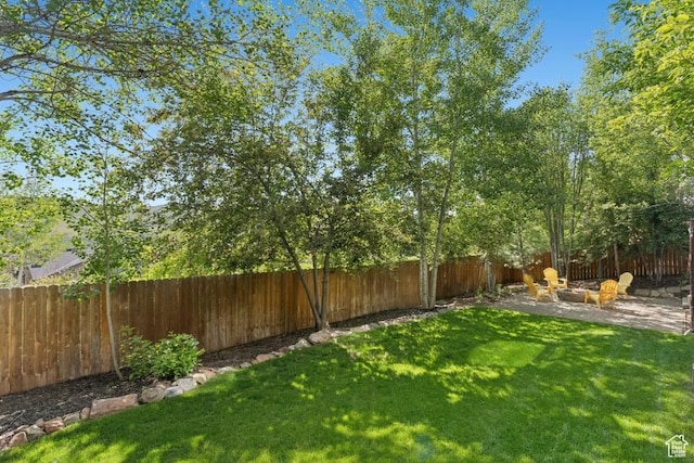 8086 N Meadowview Dr, Snyderville, UT 84098 - view of yard featuring a patio area