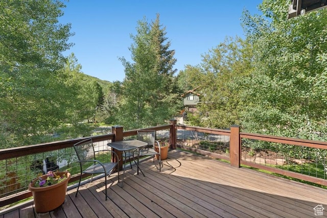 8086 N Meadowview Dr, Snyderville, UT 84098 - view of wooden deck