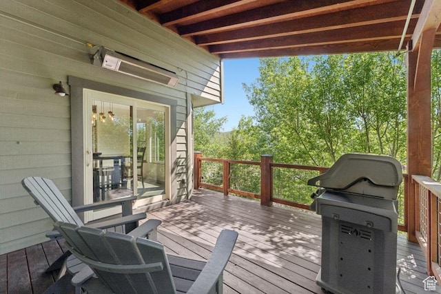 8086 N Meadowview Dr, Snyderville, UT 84098 - wooden terrace featuring area for grilling