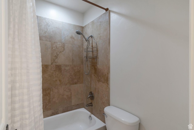 1110 S Woodland Hills Dr, Woodland Hills, UT 84653 - bathroom featuring shower / bath combo with shower curtain and toilet