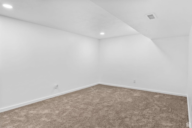 3717 W 8620 S, West Jordan, UT 84088 - carpeted spare room with recessed lighting and baseboards