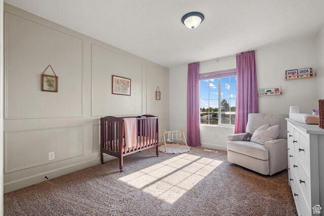 1146 S 2880 E, Spanish Fork, UT 84660 - bedroom with carpet flooring and a nursery area