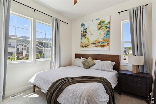 5936 N Angels Landing Dr, Mountain Green, UT 84050 - bedroom featuring carpet floors, multiple windows, and baseboards