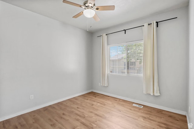 2108 W 2180 N, Lehi, UT 84043 - spare room with light wood-type flooring, baseboards, and a ceiling fan