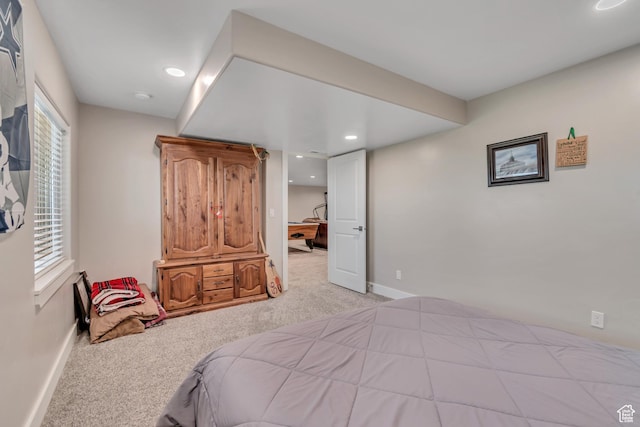 719 E Center St, Genola, UT 84655 - bedroom with carpet, baseboards, and recessed lighting