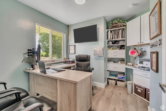 719 E Center St, Genola, UT 84655 - home office featuring light wood finished floors and baseboards