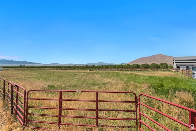 719 E Center St, Genola, UT 84655 - gate with a rural view and a mountain view