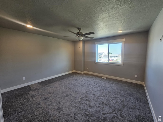 1192 W 1130 S Unit 202, Payson, UT 84651 - carpeted spare room with a textured ceiling, ceiling fan, and baseboards