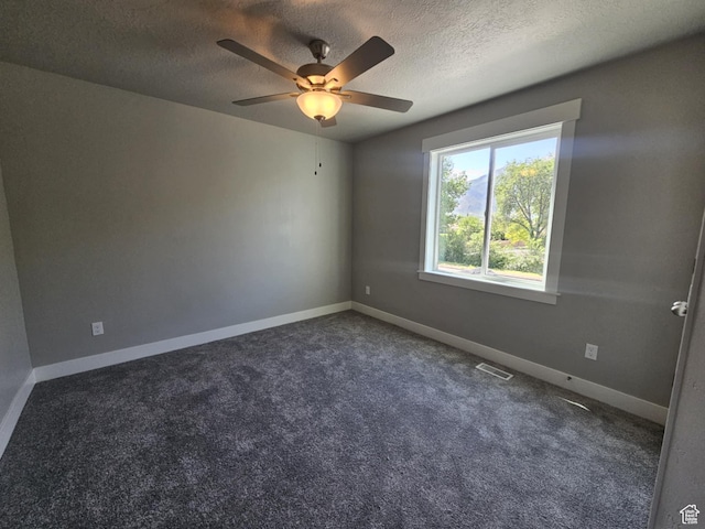 1192 W 1130 S Unit 202, Payson, UT 84651 - unfurnished room featuring a textured ceiling, a ceiling fan, baseboards, and carpet flooring
