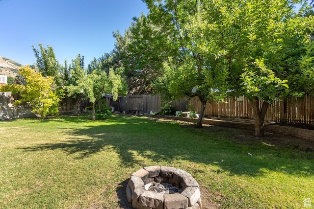 408 E 850 N, Brigham City, UT 84302 - view of yard featuring an outdoor fire pit