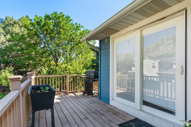 408 E 850 N, Brigham City, UT 84302 - wooden deck with a grill