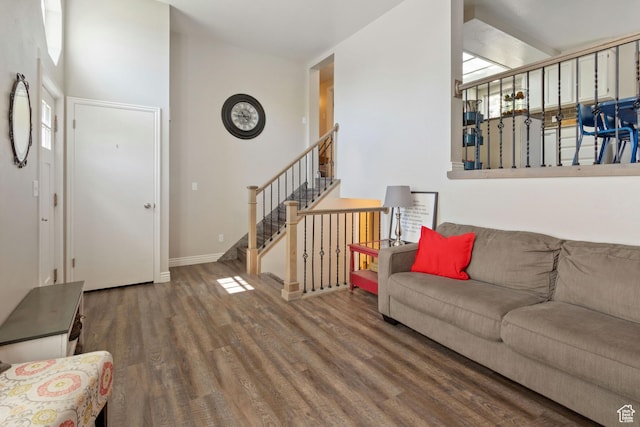 408 E 850 N, Brigham City, UT 84302 - living area with wood finished floors and baseboards