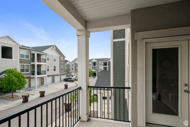 633 N Sun Peak Dr, Vineyard, UT 84059 - balcony featuring a residential view