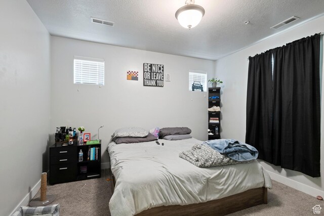633 N Sun Peak Dr, Vineyard, UT 84059 - bedroom featuring carpet floors, baseboards, and a textured ceiling