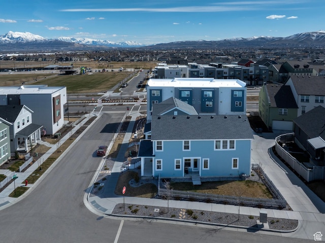11228 S Old Bridge Rd W, South Jordan, UT 84009 - aerial perspective of suburban area with a mountain backdrop