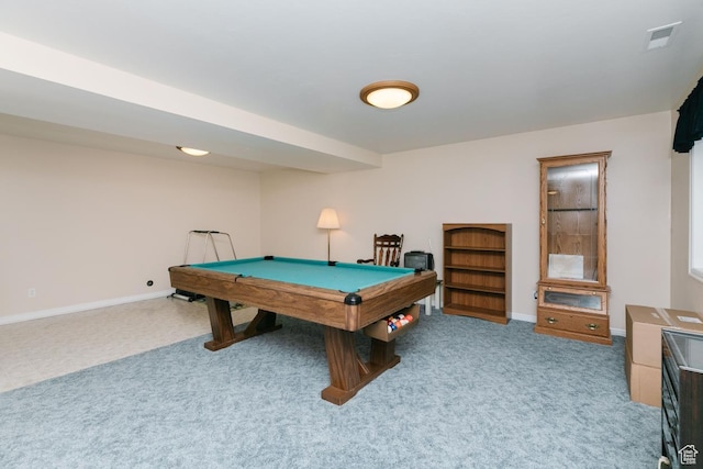 831 S 1150 E, Preston, ID 83263 - game room featuring pool table, light colored carpet, and baseboards