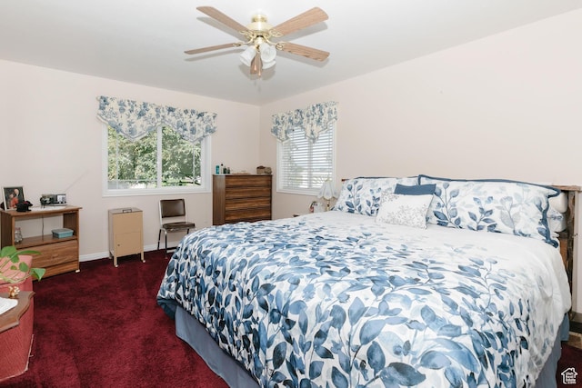 831 S 1150 E, Preston, ID 83263 - bedroom featuring carpet floors, baseboards, and a ceiling fan