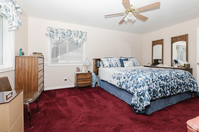 831 S 1150 E, Preston, ID 83263 - carpeted bedroom featuring baseboards and a ceiling fan