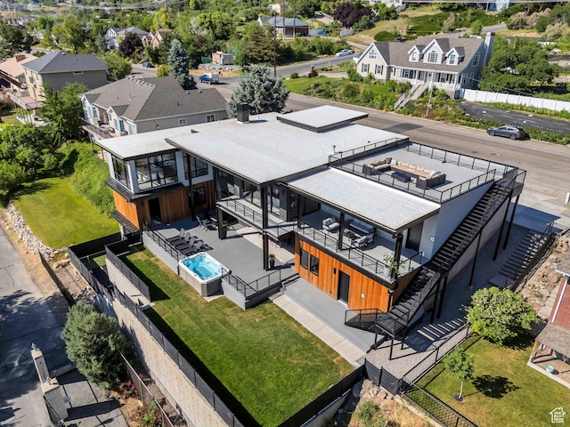 3943 N Foothill Dr, Provo, UT 84604 - aerial perspective of suburban area