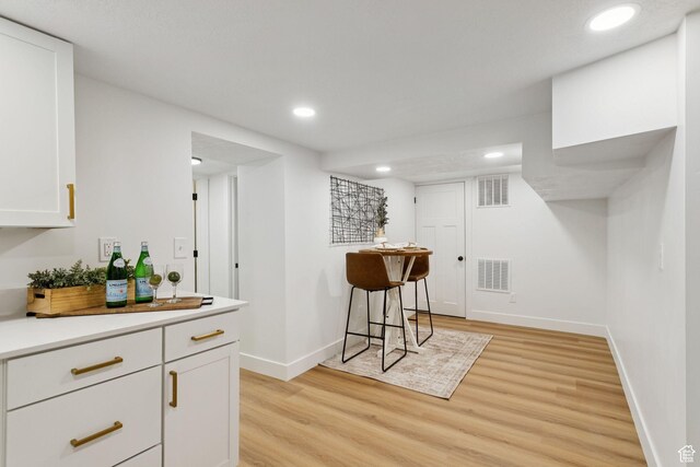 155 W 800 N, Spanish Fork, UT 84660 - bar area featuring light wood-style floors, baseboards, and recessed lighting