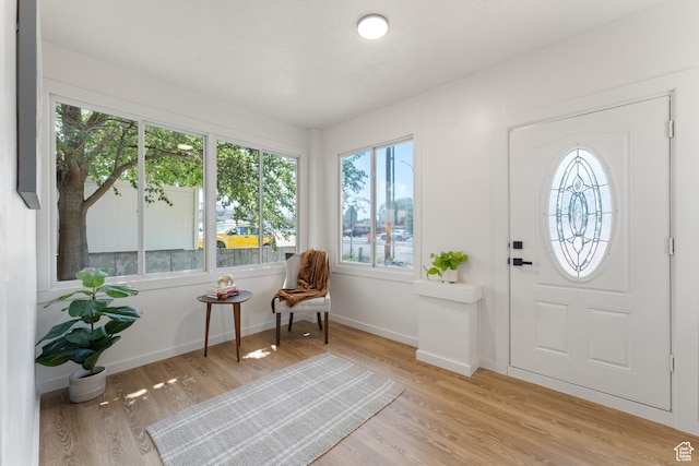2802 W 5600 S, Roy, UT 84067 - entryway with healthy amount of natural light, light wood finished floors, and baseboards