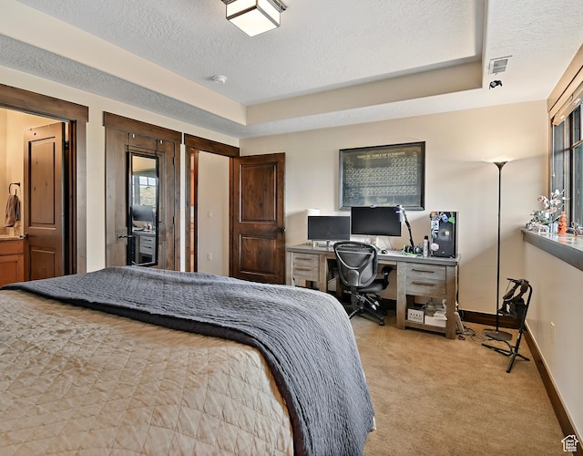 707 N Chimney Rock Rd, Heber City, UT 84032 - bedroom with a textured ceiling, an office area, baseboards, and carpet floors
