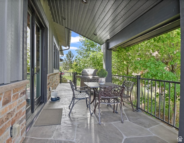 707 N Chimney Rock Rd, Heber City, UT 84032 - view of patio / terrace with outdoor dining space and grilling area