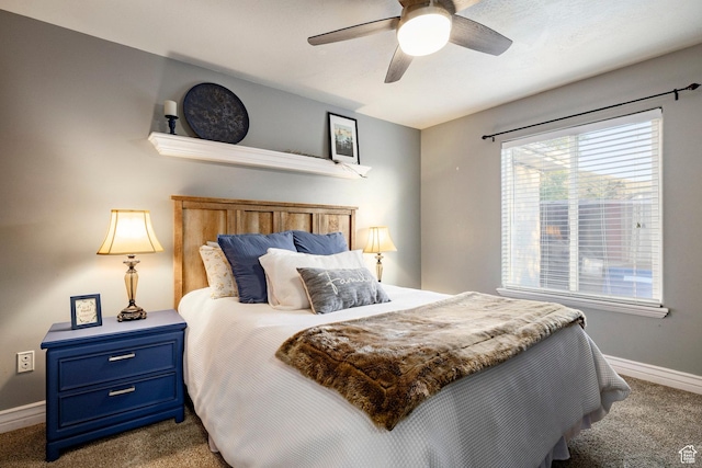 13898 Summerset Cir, Draper, UT 84020 - carpeted bedroom with baseboards and a ceiling fan