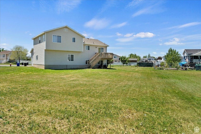 2373 S 2830 W, Syracuse, UT 84075 - back of property with stairs and a lawn