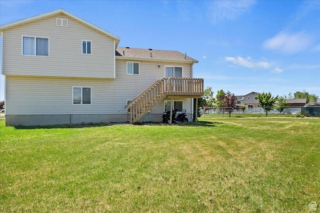 2373 S 2830 W, Syracuse, UT 84075 - rear view of property with stairway and a wooden deck