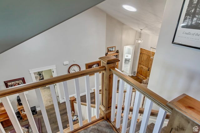 849 N 400 E, Springville, UT 84663 - stairway featuring high vaulted ceiling
