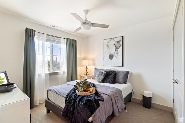 1940 S 200 W Unit 11, Bountiful, UT 84010 - bedroom with light colored carpet and ceiling fan