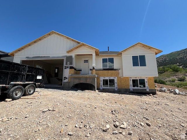 722 N Jenny Ln, Morgan, UT 84050 - view of front of property with an attached garage and a mountain view