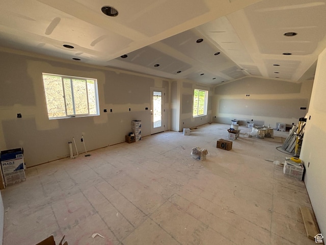 722 N Jenny Ln, Morgan, UT 84050 - unfurnished room featuring vaulted ceiling