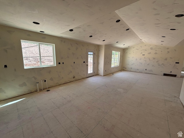 722 N Jenny Ln, Morgan, UT 84050 - spare room with lofted ceiling